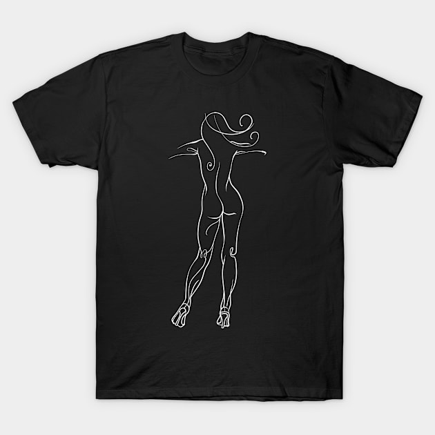 High Heels Dance. Artistic Female Nude. T-Shirt by StabbedHeart